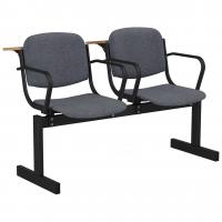 Блок стульев 2-местный, не откидывающиеся сиденья, с подлокотниками, лекционный в Самаре
